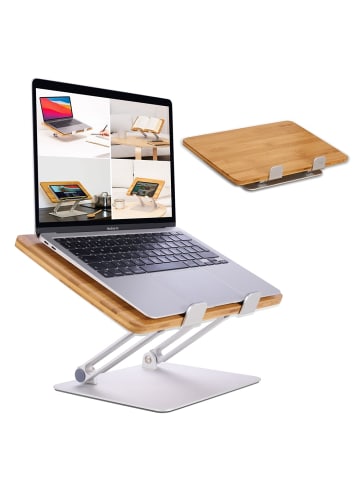 HENNEZ Laptopständer Linus Bambus  Braun