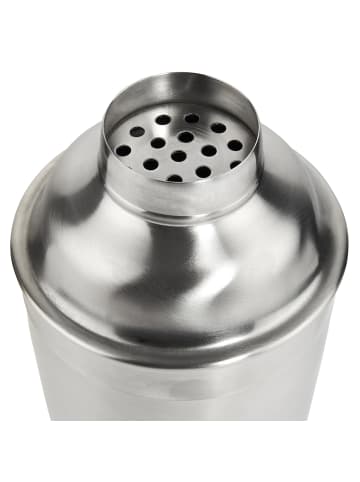 Butlers Cocktailshaker MANHATTAN 6er-Set in Silber