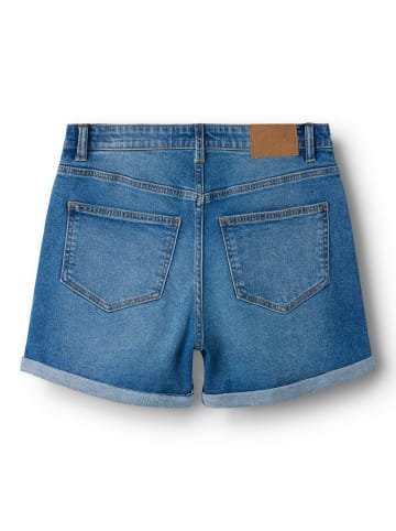 TWO SOON Jeansshorts in Medium Blue Denim
