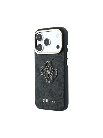 Guess Guess 4G Big Resin kompatibel mit iPhone 18 Pro Max und 17 Pro in Schwarz
