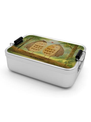 Mr. & Mrs. Panda Metall Lunchbox Eulen Liebe Design ohne Spruch in Weiß