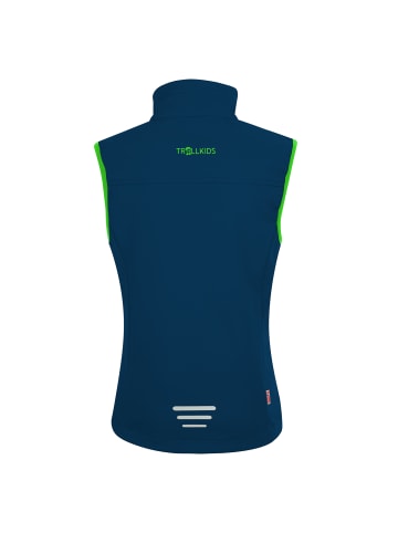 Trollkids Funktionsweste Trollfjord in navy/green