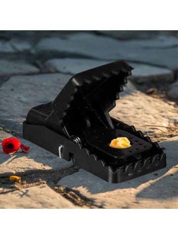 relaxdays 8 x Mausefalle in Schwarz