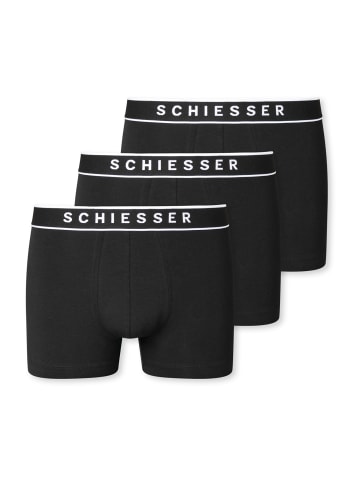 Schiesser Retroshorts 3er-Pack 95/5 in Schwarz