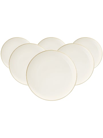 Seltmann Weiden 6er Set Speiseteller Savona Fine Diamond ø 27,7 cm creme in creme