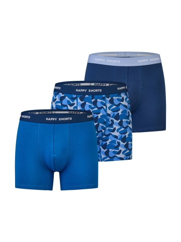 Happy Shorts Boxer Jersey in Blau/Camouflage