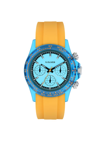 s.Oliver Armbanduhr The Colorful Watch in orange