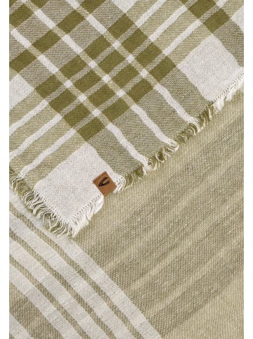 Camel Active Softer Webschal aus Baumwollmix in Salbei