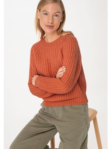 Hessnatur Strickpullover in papaya