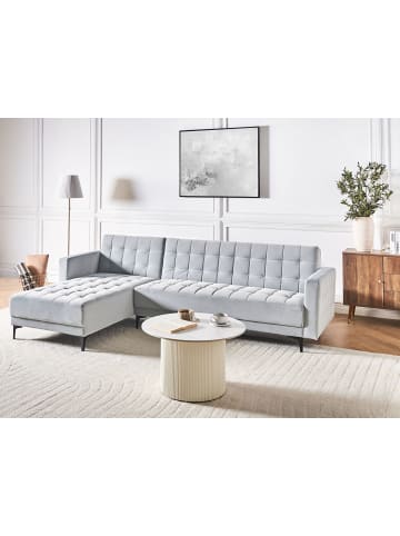 Beliani 2-tlg Schlafsofa ABERDEEN in Grau/Schwarz