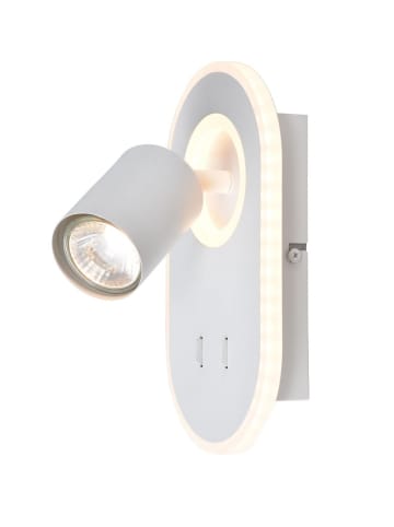 Brilliant Wandspot Kimon 22x12x15,5 cm in weiß