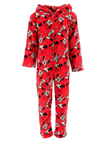 Disney Minnie Mouse Schlafanzug Overall Jumpsuit in Rot