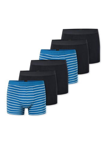 Schiesser Retro Short / Pant 95/5 Cotton in Schwarz / blau