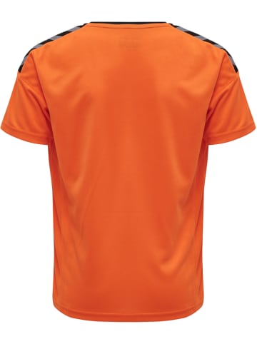 Hummel Hummel T-Shirt Hmlauthentic Multisport Unisex Kinder Atmungsaktiv Feuchtigkeitsabsorbierenden in TANGERINE