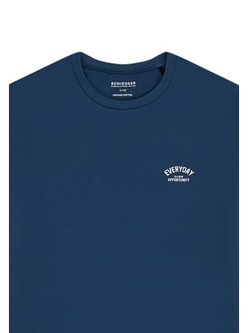 Schiesser Schlafanzug Nightwear Cotton in Atlantikblau