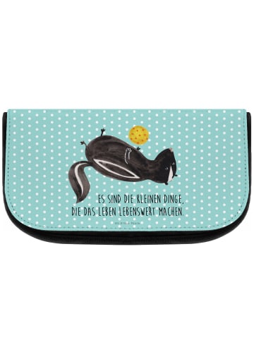 Mr. & Mrs. Panda Organizer Tasche Stinktier Ball mit Spruch in Türkis Pastell