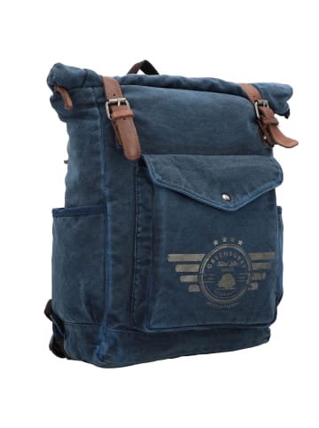 Greenburry Vintage Aviator Rucksack 47 cm Laptopfach in blue