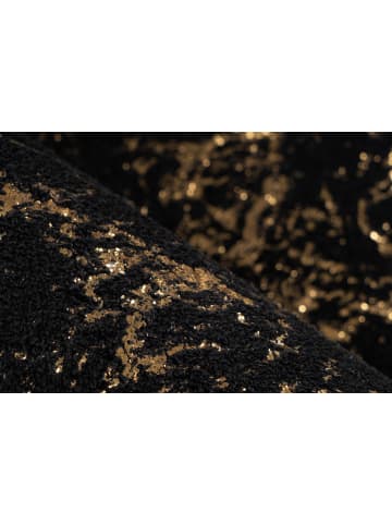 Kayoom Hochflor Teppich Bijou 225 in schwarz - gold - rechteckig