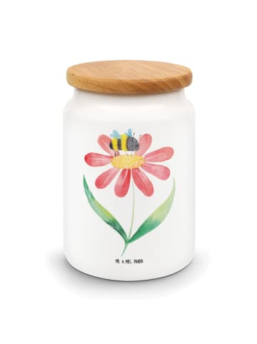 Mr. & Mrs. Panda Snackdose Hummel Blume ohne Spruch in Weiß