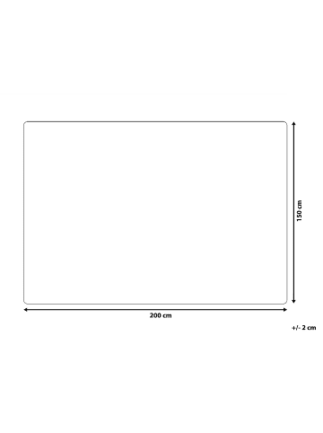 Beliani Kuscheldecke ELOVA in Gelb - (W) 150 x (H) 1 x (L) 200 cm