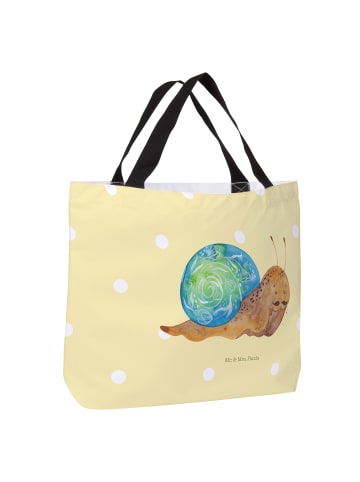 Mr. & Mrs. Panda Strandtasche Schnecke Sir ohne Spruch in Gelb Pastell