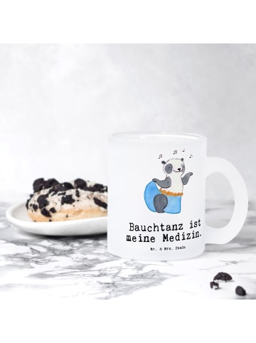 Mr. & Mrs. Panda Tee Tasse Panda Bauchtanz mit Spruch in Transparent