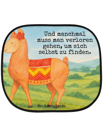 Mr. & Mrs. Panda Sonnenschutz Alpaka Stolz Design mit Spruch in Weiß