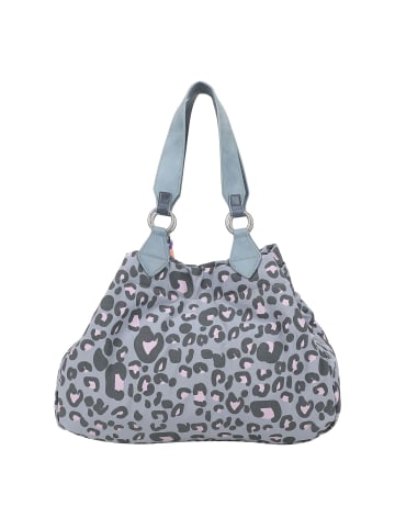 Fritzi aus Preußen Izzy Medium Limited Leo Camel Schultertasche 42 cm in soft blue