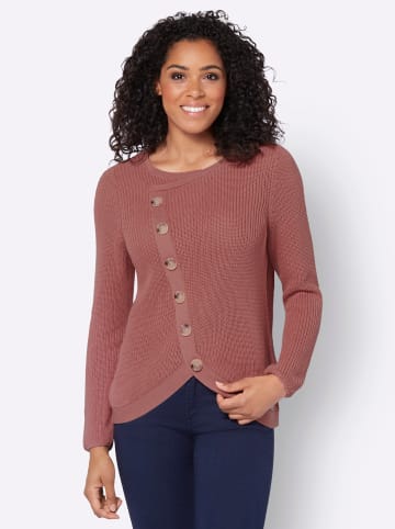 WITT WEIDEN Rundhalspullover in rosenholz