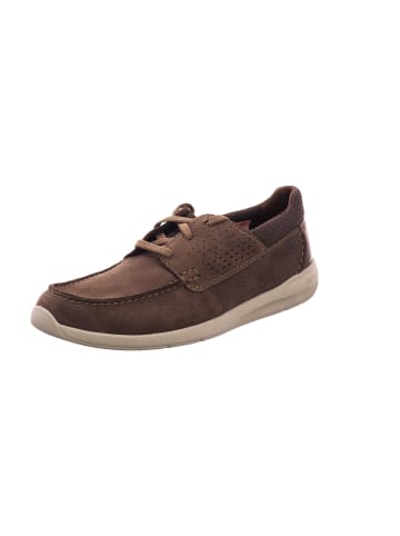 Clarks Mokassin Schnürschuhe in Braun
