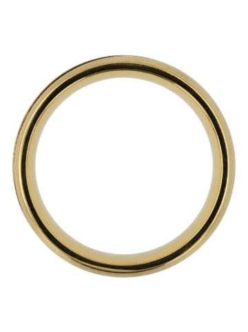 Adeliás Damen Ring aus Edelstahl mit Strass Steinchen in gold