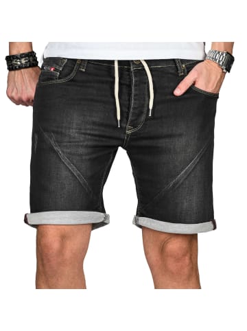 Alessandro Salvarini Jeansshorts Salvarini-Shorts-Multi4 in Schwarz