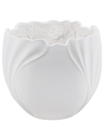 Beliani Outdoor Blumentopf ARPONE in Weiß - (W) 44 x (H) 43 x (L) 44 cm