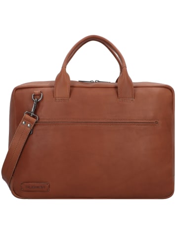 Plevier Structure Lloyd Aktentasche Leder 43 cm Laptopfach in cognac