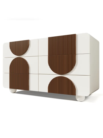 ABRIHOME Kommode mit Leise Schiebe Schubladen & Kippsicherung