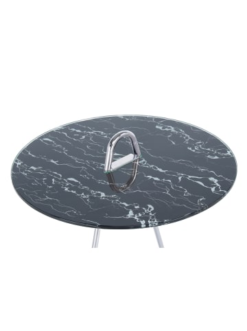 Kayoom Beistelltisch Pendulum in silber - schwarz