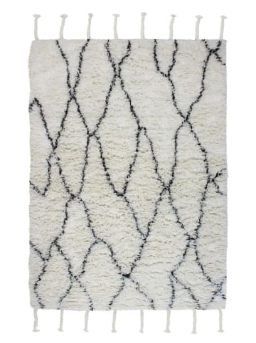 Kayoom Hochflor Teppich Casablanca 120 in natur - elfenbein - rechteckig
