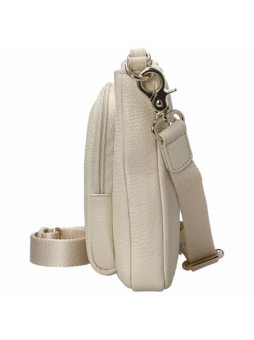 Mandarina Duck Mellow Leather - Umhängetasche 23 cm (nero) in almond