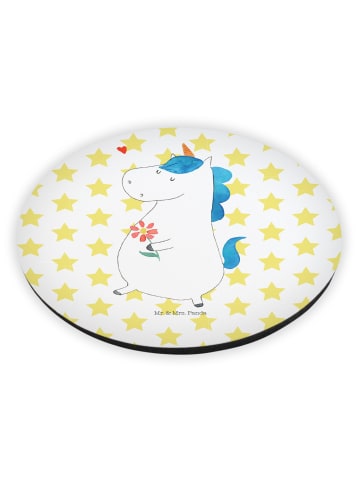 Mr. & Mrs. Panda Magnet für Fotos Einhorn Spaziergang ohne Spruch in Weiß