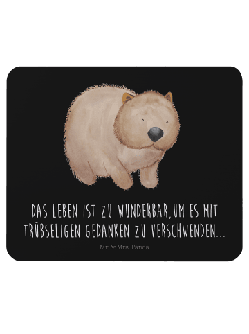Mr. & Mrs. Panda Mouse Pad Wombat mit Spruch in Schwarz