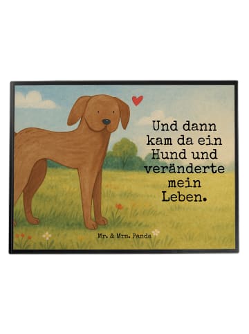 Mr. & Mrs. Panda Schreibunterlage Hund Dogge Design mit Spruch in Weiß