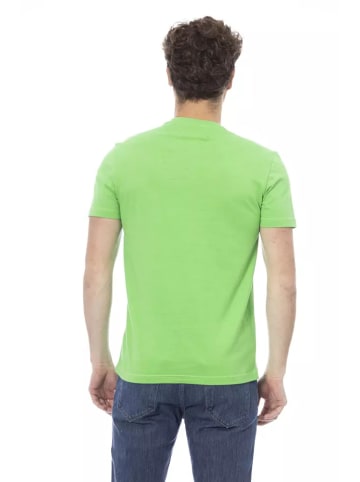 Baldinini Trend Zweifarbig Grün Baumwolle Herren T-Shirt