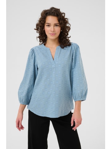 Kaffe Langarm-Bluse KAenya Regular fit in Windward Blue