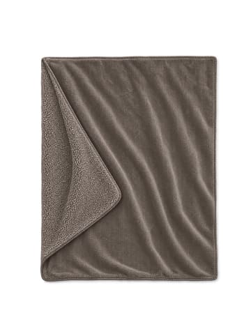 Traumschlaf Kuscheldecke Wende Kuscheldecke Chenille Sherpa in taupe