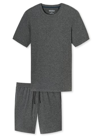 Schiesser Schlafanzug Modern Nightwear in Dunkelgrau