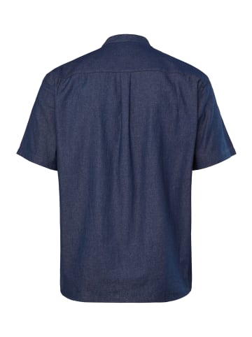 Men Plus Hemd in dunkles denim