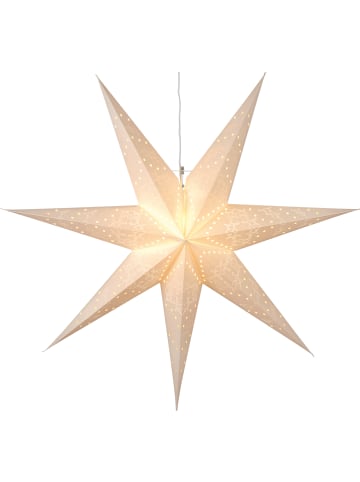 STAR Trading Hängeleuchte Stern 'Sensy', groß, creme, Ø 100cm in Weiß