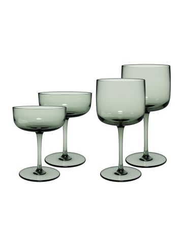 like. by Villeroy & Boch 4er Set Wein- und Sektgläser Like Glass in Sage