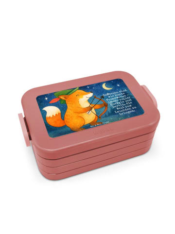 Mr. & Mrs. Panda Bento Box Schütze Astrologie Design mit Spruch in Rot Pastell