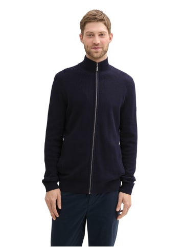 Tom Tailor Strickjacke STRUCTURED KNIT in Blau